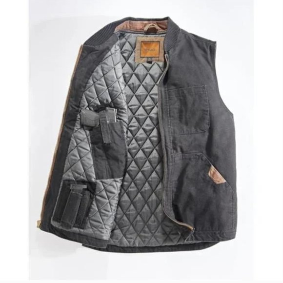 Venado Concealed Carry Vest for Men - Heavy Duty Canvas - Conceal Carry Pockets - Picture 2 of 6
